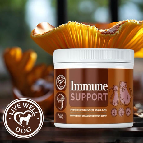 LIVE WELL DOG - Live Well Dog Immune Support Powder Food Topper 300Gr. - The Red Vitamin MX - Suplementos Herbales Para Perros - {{ shop.shopifyCountryName }}