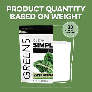 Clean Simple Eats Super Greens Powder Mix 30 Servicios 330Gr.