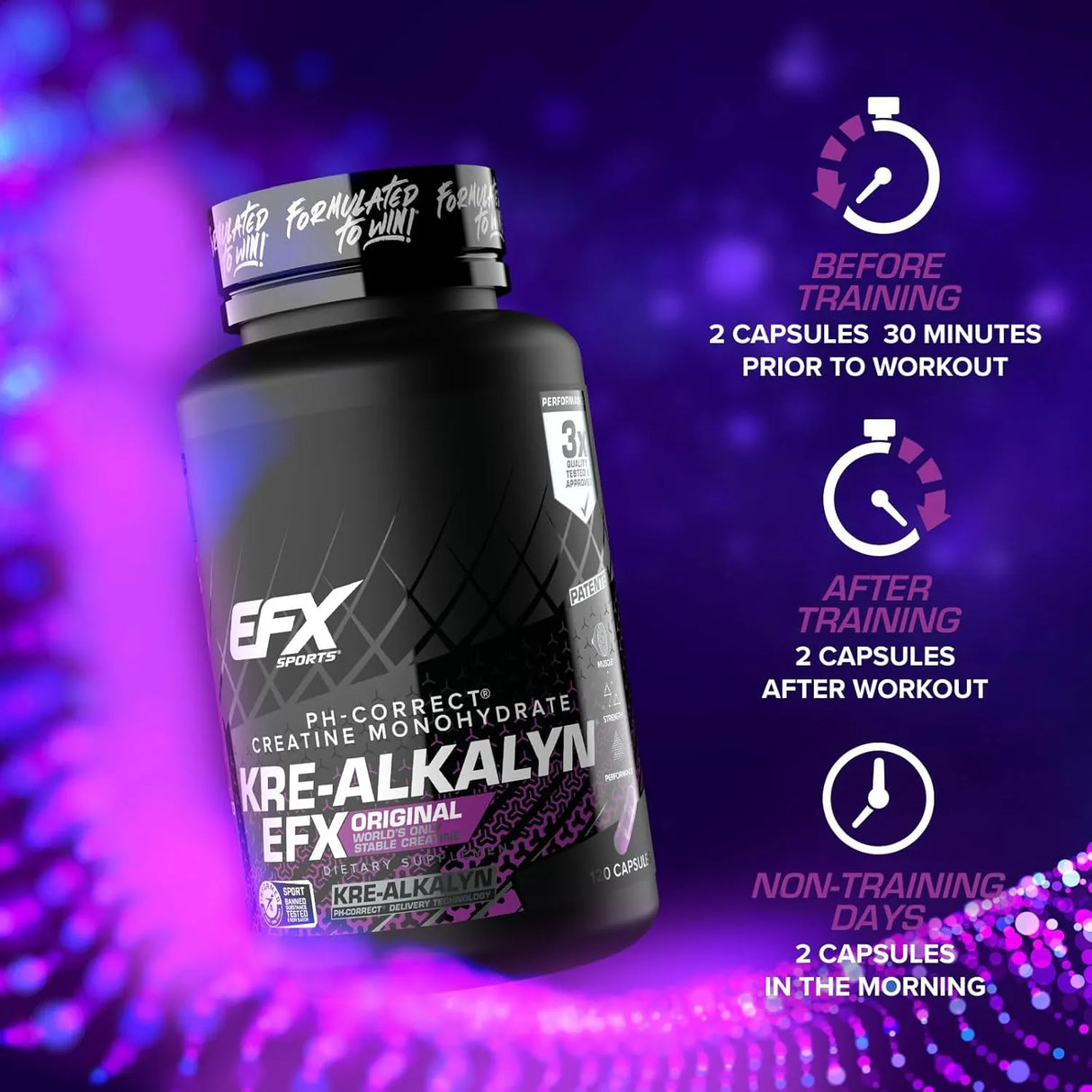 EFX SPORTS - EFX Sports Kre-Alkalyn EFX PH Correct Creatine Monohydrate Pill Supplement - The Red Vitamin MX - Suplementos Alimenticios - {{ shop.shopifyCountryName }}