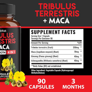 Zolotus Premium Tribulus Terrestris Maca 90 Capsulas