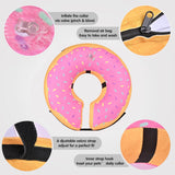 Katoggy Inflatable Dog Collar YELLOW PINK SMALL