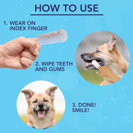 NOVEHA - NOVEHA Pets Dental Finger Wipes for Dogs & Cats Mint 50 Toallitas 2 Pack - The Red Vitamin MX - Cuidado Dental Para Perros - {{ shop.shopifyCountryName }}