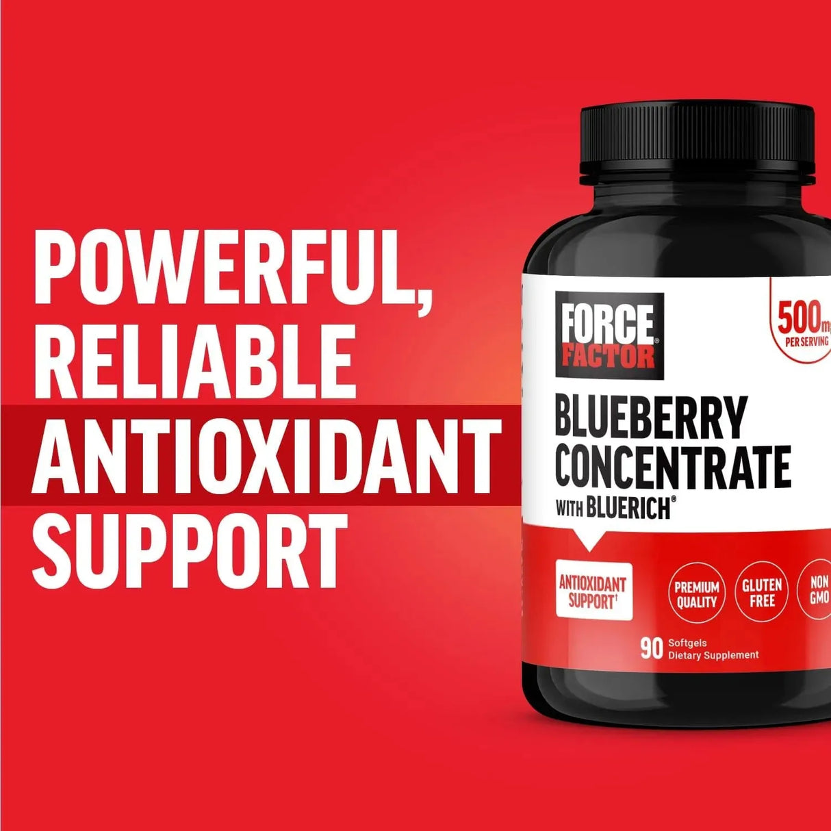 FORCE FACTOR - Force Factor Blueberry 500Mg. 90 Capsulas Blandas - The Red Vitamin MX - Suplementos Alimenticios - {{ shop.shopifyCountryName }}