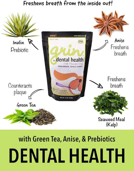 IN CLOVER - In Clover Grin Natural Dental Treat Chew for Dogs 113Gr. - The Red Vitamin MX - Cuidado Dental Para Perros - {{ shop.shopifyCountryName }}