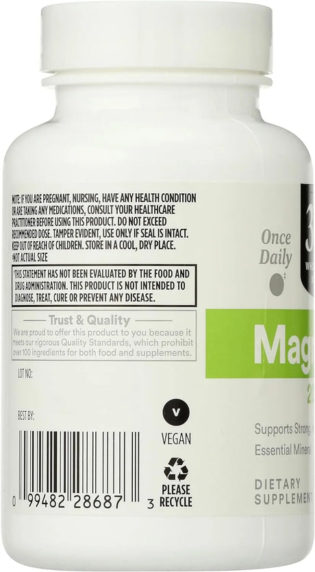 365 - 365 by Whole Foods Market Magnesium 200Mg. 60 Tabletas - The Red Vitamin MX - Suplementos Alimenticios - {{ shop.shopifyCountryName }}