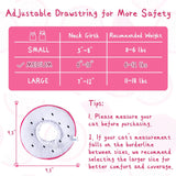 ANWA Adjustable Cat Cone Collar Soft Dragonfruit Medium