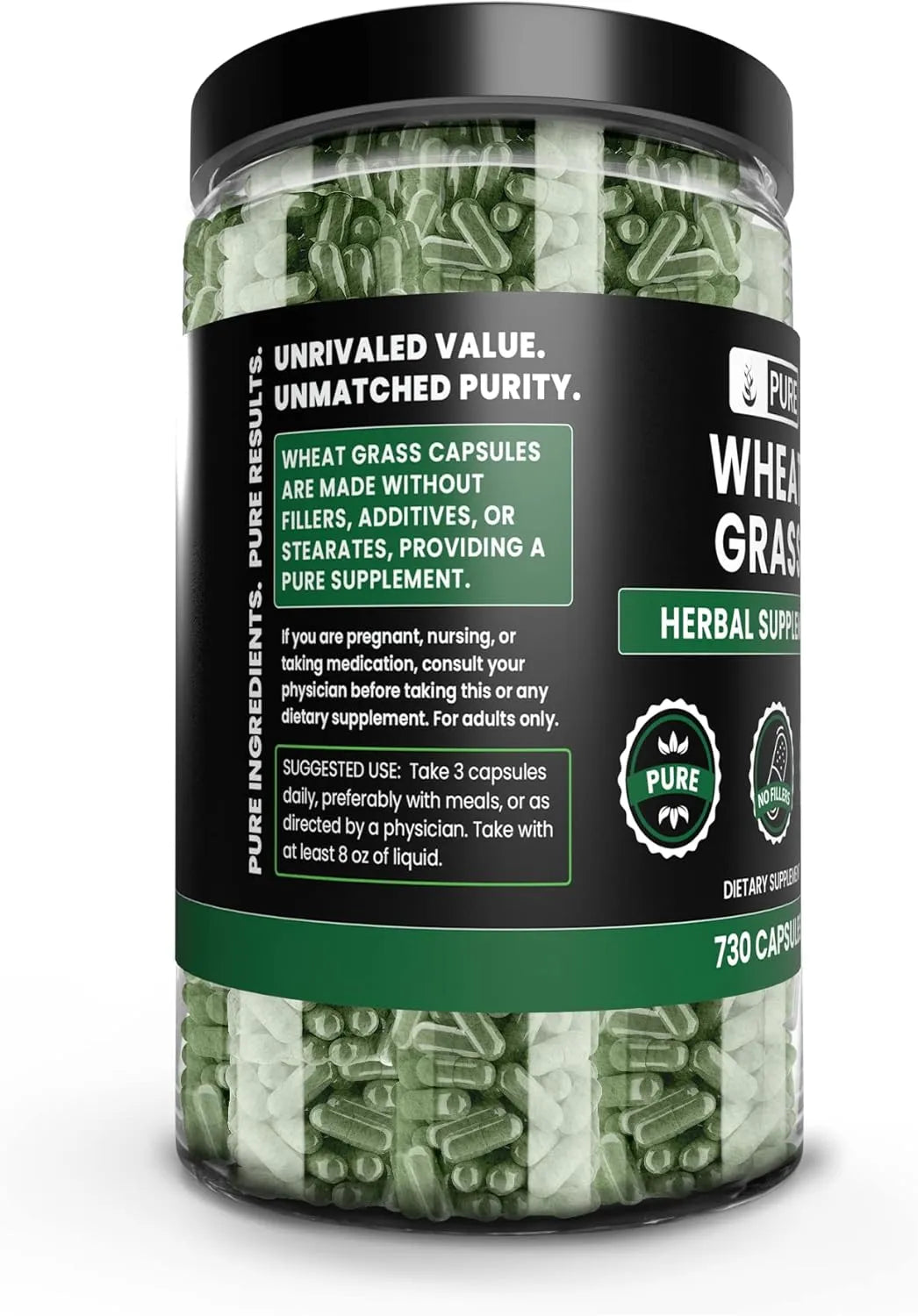 PURE ORIGINAL INGREDIENTS - Pure Original Ingredients Wheat Grass 730 Capsulas - The Red Vitamin MX - Suplementos Alimenticios - {{ shop.shopifyCountryName }}
