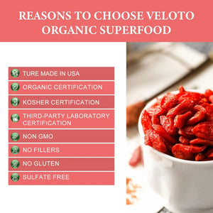 VELOTO - VELOTO Organic Goji Berry Powder 454Gr. - The Red Vitamin MX - Suplementos Alimenticios - {{ shop.shopifyCountryName }}