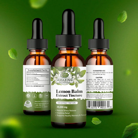 AMAZING BOTANICALS - Amazing Botanicals Lemon Balm 10X Extract Tincture 30Ml. - The Red Vitamin MX - Suplementos Alimenticios - {{ shop.shopifyCountryName }}