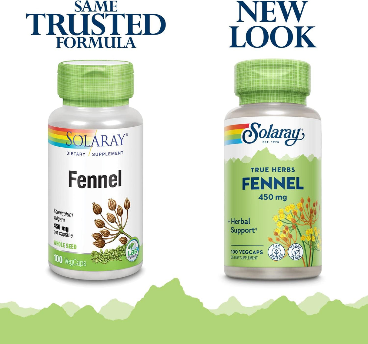 Solaray Fennel Seed 450Mg. 100 Capsulas