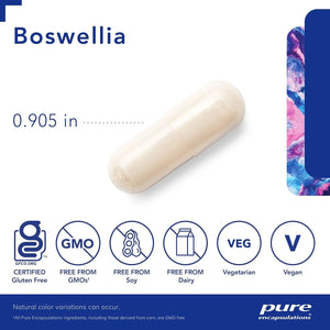 PURE ENCAPSULATIONS - Pure Encapsulations Boswellia 120 Capsulas - The Red Vitamin MX - Suplementos Alimenticios - {{ shop.shopifyCountryName }}