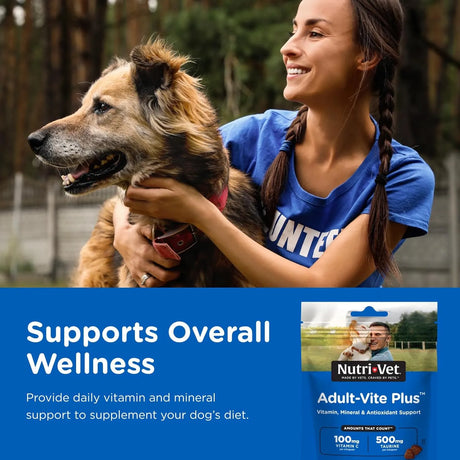 NUTRI-VET - Nutri-Vet Adult-Vite Plus Soft Chews for Dogs 70 Masticables - The Red Vitamin MX - Multivitamínicos Para Perros - {{ shop.shopifyCountryName }}