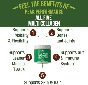 PEAK PERFORMANCE - Peak Performance All 5 Multi-Collagen Protein Powder 234Gr. - The Red Vitamin MX - Suplementos Alimenticios - {{ shop.shopifyCountryName }}