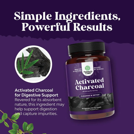 NATURES CRAFT - Natures Craft Cleanse and Detox Activated Charcoal 90 Capsulas - The Red Vitamin MX - Suplementos Alimenticios - {{ shop.shopifyCountryName }}
