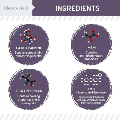 CHEW + HEAL - Chew + Heal Labs Senior Mobility and Vitality 120 Tabletas - The Red Vitamin MX - Cuidado De Cadera Y Articulaciones Para Perros - {{ shop.shopifyCountryName }}