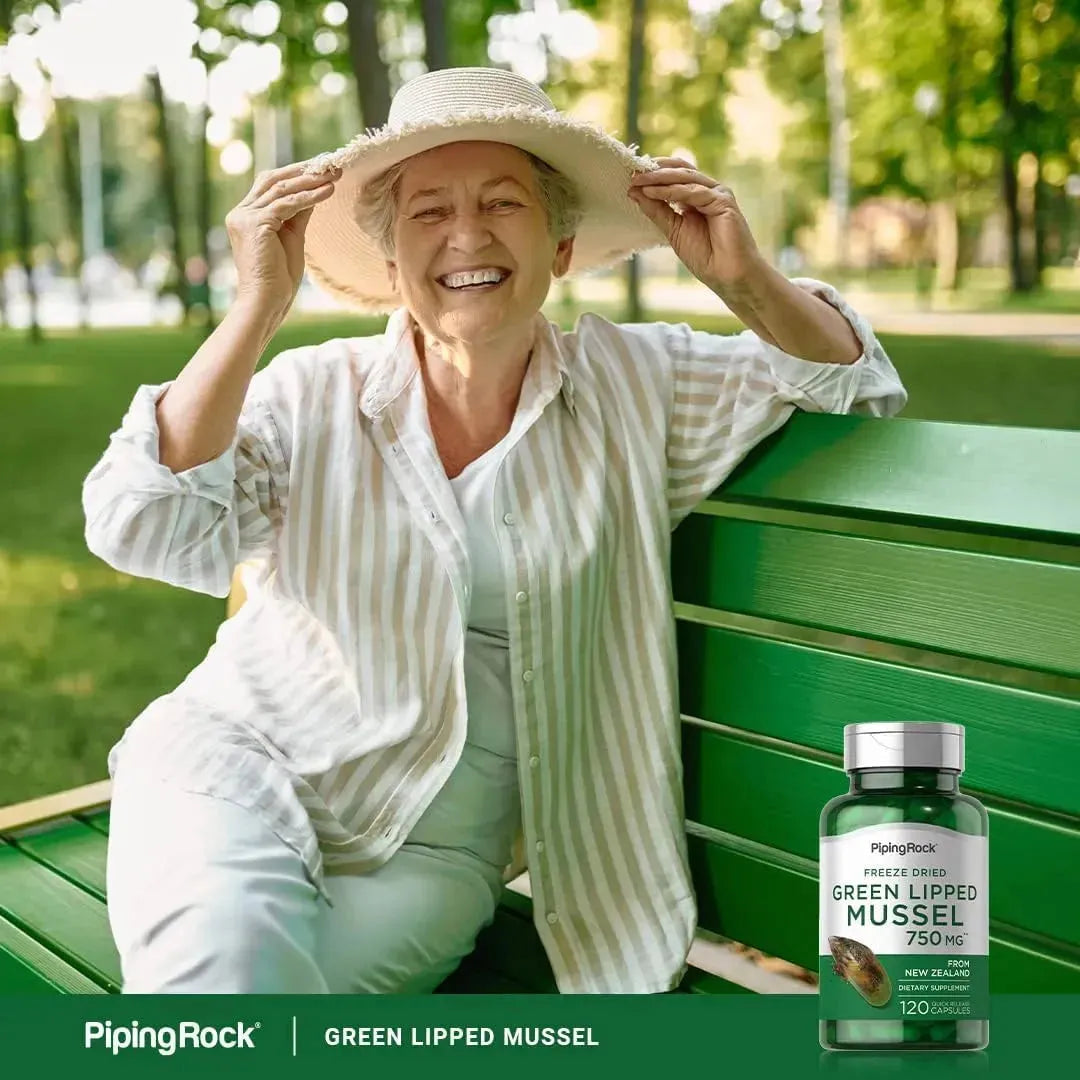 PIPING ROCK - Piping Rock Green Lipped Mussel 750Mg. 120 Capsulas - The Red Vitamin MX - Suplementos Alimenticios - {{ shop.shopifyCountryName }}