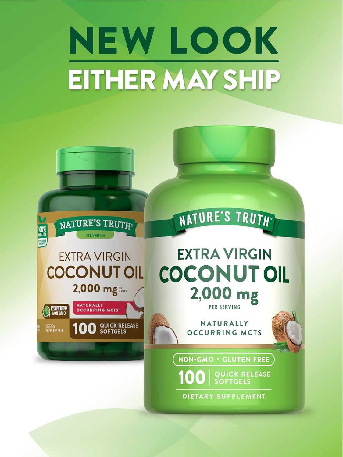 Nature's Truth Coconut Oil 2000Mg. 120 Capsulas Blandas