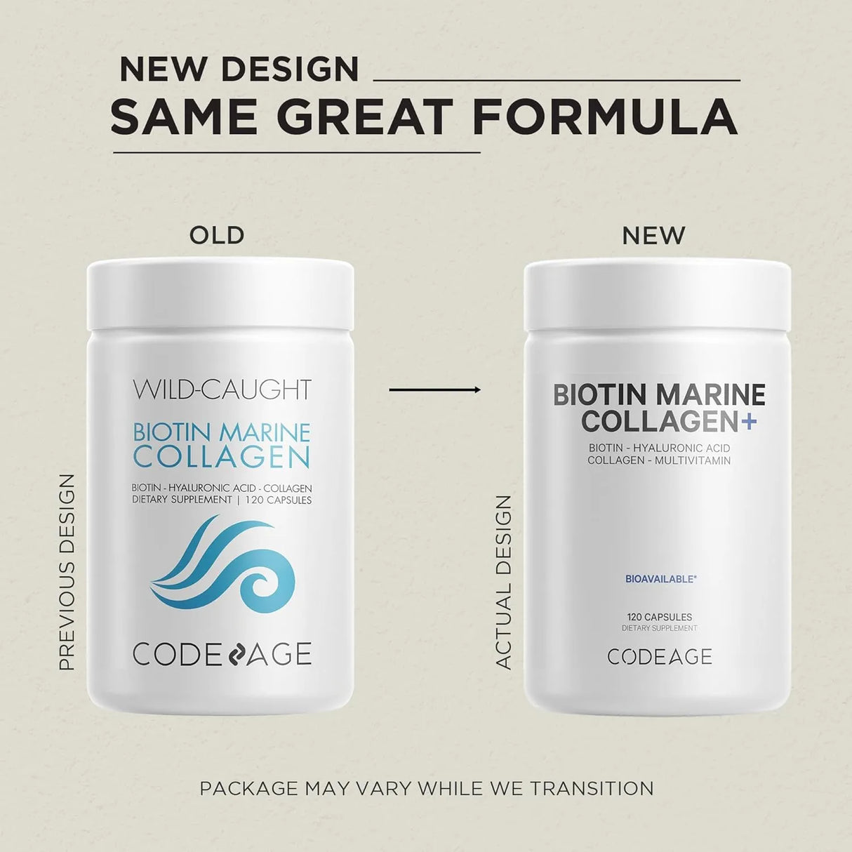 CODEAGE - Codeage Biotin Marine Collagen Peptides 120 Capsulas - The Red Vitamin MX - Suplementos Alimenticios - {{ shop.shopifyCountryName }}