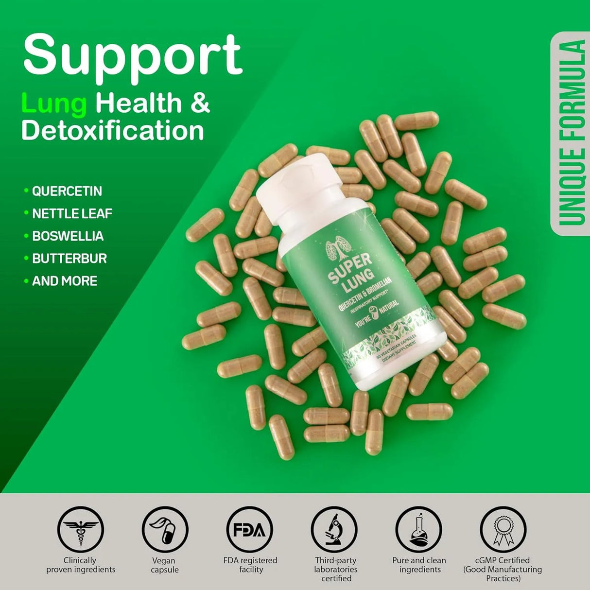 YOU'RE NATURAL - YOU'RE NATURAL Lung Support 60 Capsulas - The Red Vitamin MX - Suplementos Alimenticios - {{ shop.shopifyCountryName }}