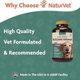 NaturVet Senior Wellness Hip & Joint Advanced Plus Omegas 90 Tabletas
