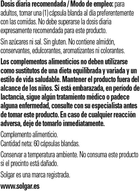 SOLGAR - Solgar Wild Oregano Oil 60 Capsulas Blandas - The Red Vitamin MX - Suplementos Alimenticios - {{ shop.shopifyCountryName }}