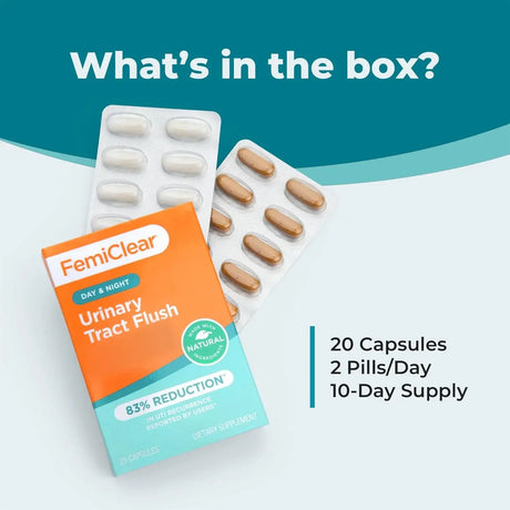 FEMICLEAR - FemiClear Daily Urinary Tract Flush 20 Capsulas - The Red Vitamin MX - Suplementos Alimenticios - {{ shop.shopifyCountryName }}