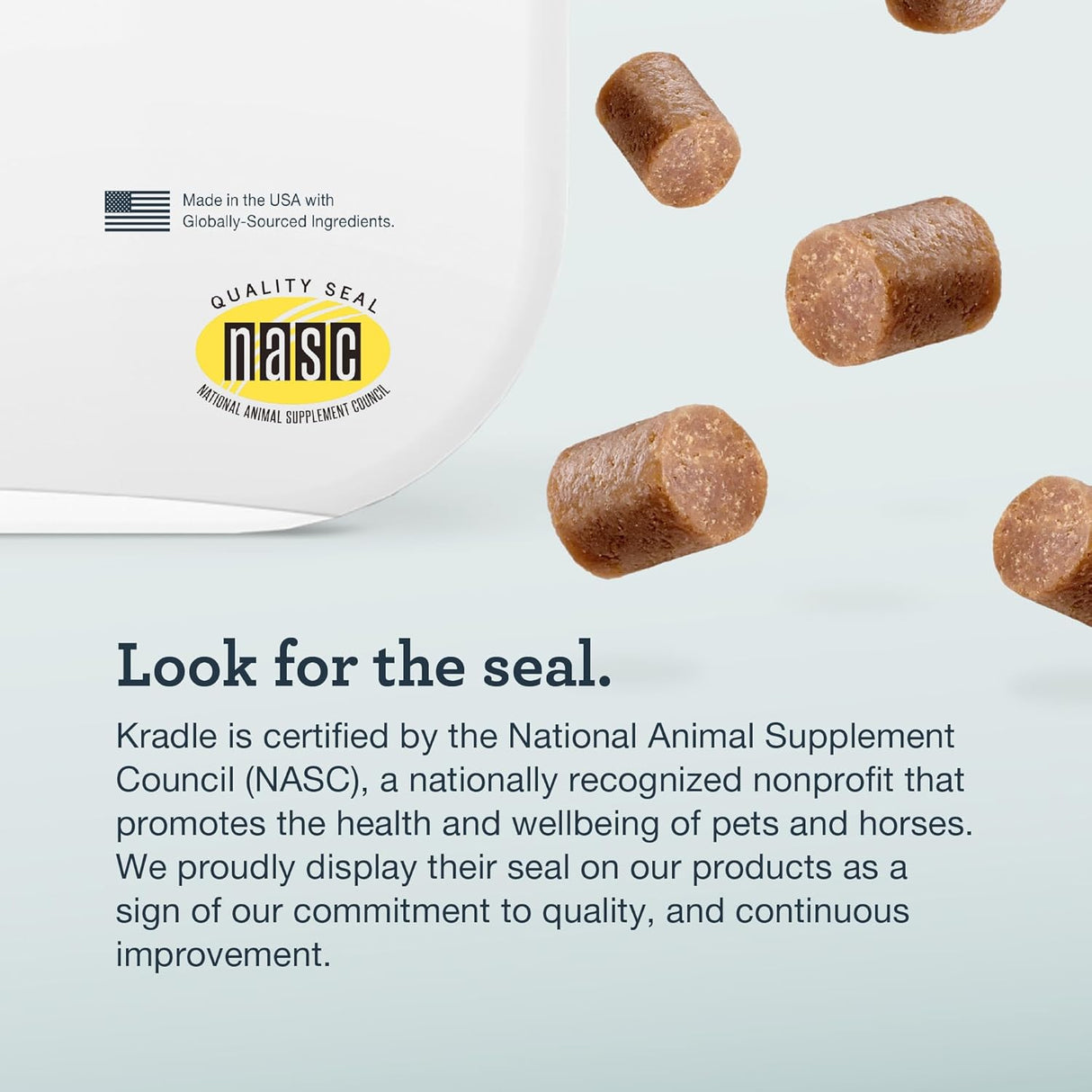 Kradle Skin Recovery Chews for Dogs 75 Masticables  Biotin Collagen Zinc + Anti-Itch Spray 4 Fl.Oz.