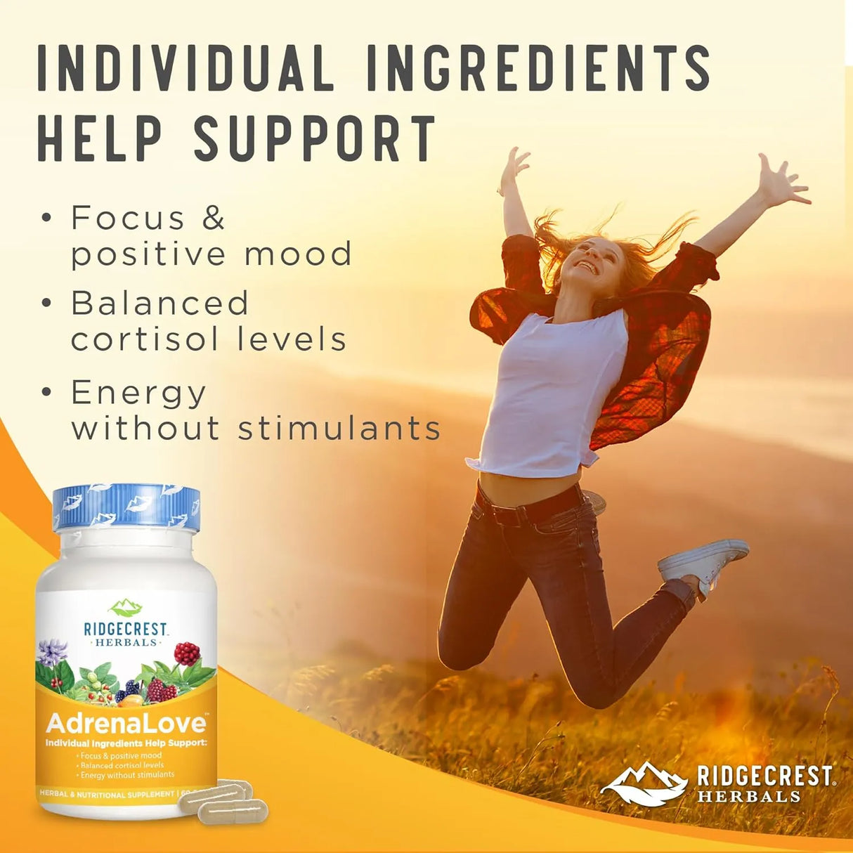 RIDGECREST HERBALS - Ridgecrest Herbals AdrenaLove 60 Capsulas - The Red Vitamin MX - Suplementos Alimenticios - {{ shop.shopifyCountryName }}