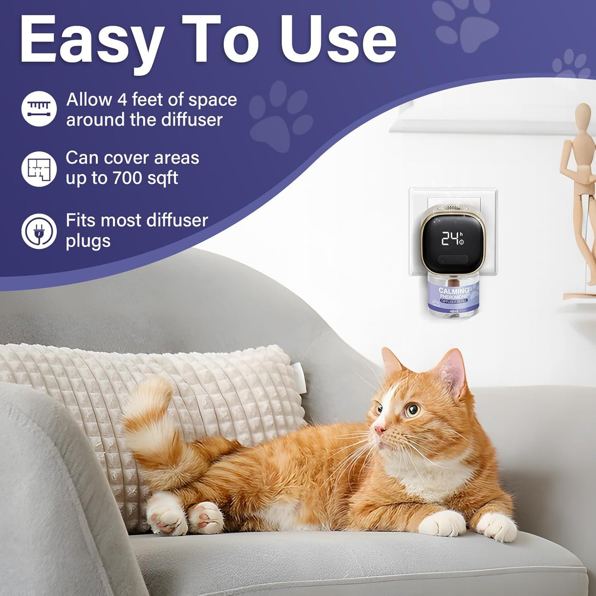ZHANGK Cat Calming Diffuser Refill 9 Pack