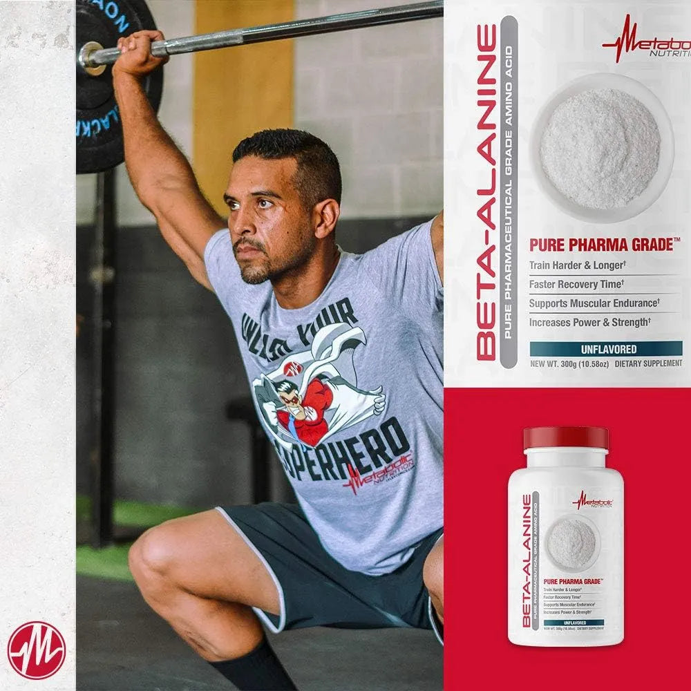 METABOLIC NUTRITION - Metabolic Nutrition Beta Alanine Powder 300Gr. - The Red Vitamin MX - Suplementos Alimenticios - {{ shop.shopifyCountryName }}