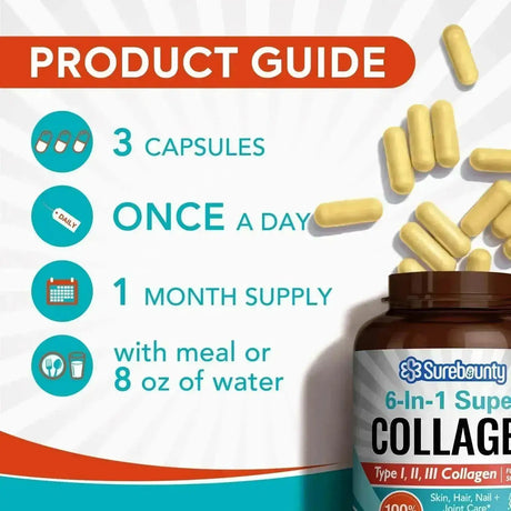 SUREBOUNTY - Surebounty Multi Collagen Complex 90 Capsulas - The Red Vitamin MX - Suplementos Alimenticios - {{ shop.shopifyCountryName }}