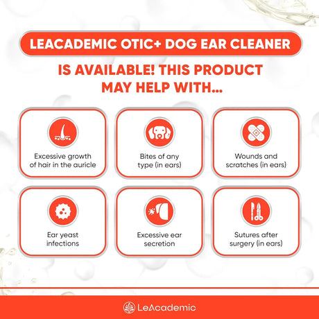 LEACADEMIC - LeAcademic Dog Ear Cleaner 60Ml. - The Red Vitamin MX - Cuidado Del Oído De Perros - {{ shop.shopifyCountryName }}