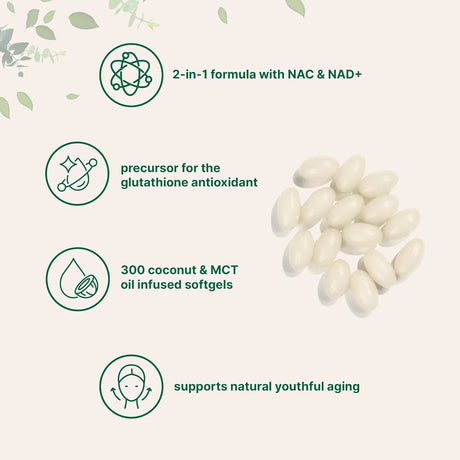 MICRO INGREDIENTS - Micro Ingredients NAC 600Mg. with NAD+ 300 Capsulas Blandas - The Red Vitamin MX - Suplementos Alimenticios - {{ shop.shopifyCountryName }}