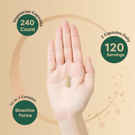 NATUREBELL - NatureBell Methylated B Complex 240 Capsulas - The Red Vitamin MX - Suplementos Alimenticios - {{ shop.shopifyCountryName }}