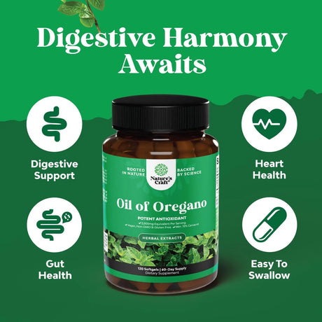 NATURES CRAFT - Natures Craft Wild Oregano Oil 120 Capsulas Blandas - The Red Vitamin MX - Suplementos Alimenticios - {{ shop.shopifyCountryName }}