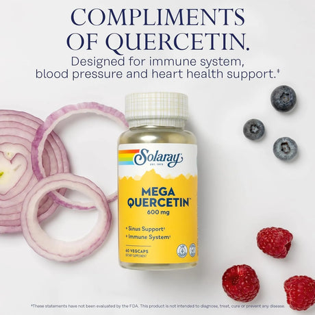 SOLARAY - SOLARAY Mega Quercetin 600Mg. 60 Capsulas - The Red Vitamin MX - Suplementos Alimenticios - {{ shop.shopifyCountryName }}