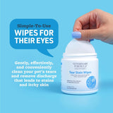 VETERINARY FORMULA - Veterinary Formula Smart Coat Complex Tear Stain Wipes for Dogs & Cats 100 Toallitas - The Red Vitamin MX - Cuidado De Los Ojos De Los Perros - {{ shop.shopifyCountryName }}