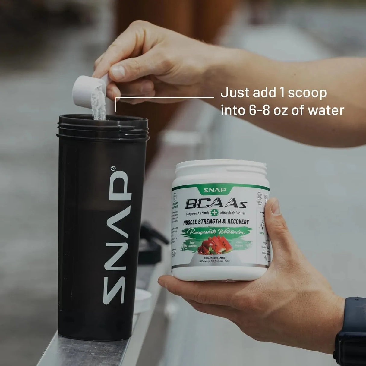 SNAP - Snap BCAA Powder Essential Amino Energy 30 Servicios Watermelon 258Gr. - The Red Vitamin MX - Suplementos Alimenticios - {{ shop.shopifyCountryName }}