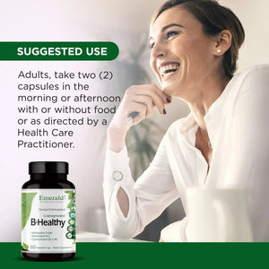 EMERALD LABS - EMERALD LABS B-Healthy Vegan Vitamin B Complex 60 Capsulas - The Red Vitamin MX - Suplementos Alimenticios - {{ shop.shopifyCountryName }}
