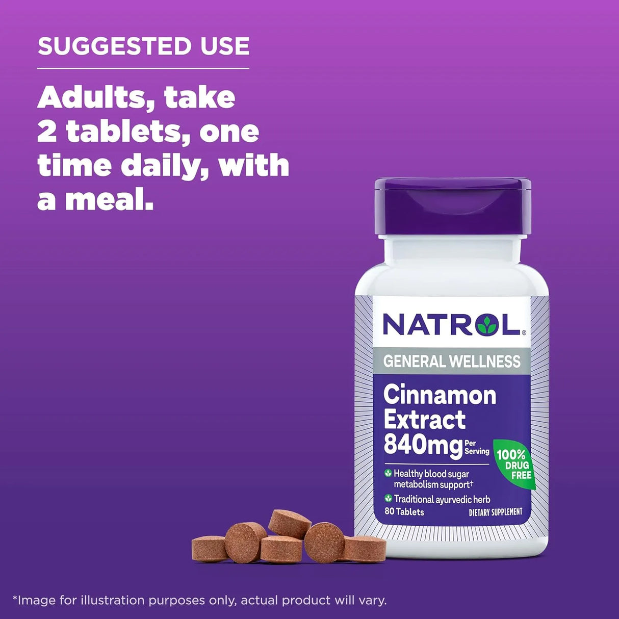 NATROL - Natrol Cinnamon Extract 1000Mg. 80 Tabletas - The Red Vitamin MX - Suplementos Alimenticios - {{ shop.shopifyCountryName }}