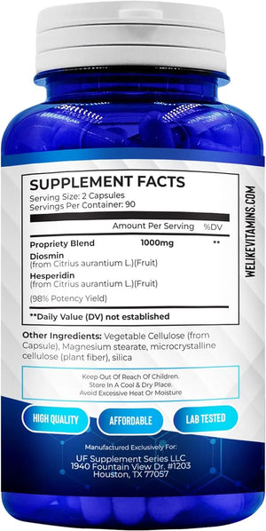 WE LIKE VITAMINS - We Like Vitamins Diosmin Hesperidin 1000Mg. 180 Capsulas - The Red Vitamin MX - Suplementos Alimenticios - {{ shop.shopifyCountryName }}