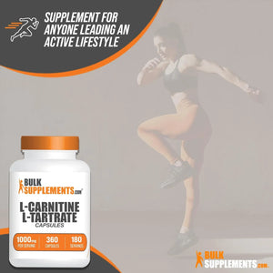 BULK SUPPLEMENTS - Bulk Supplements L-Carnitine L-Tartrate 1000Mg. 360 Capsulas - The Red Vitamin MX - Suplementos Alimenticios - {{ shop.shopifyCountryName }}