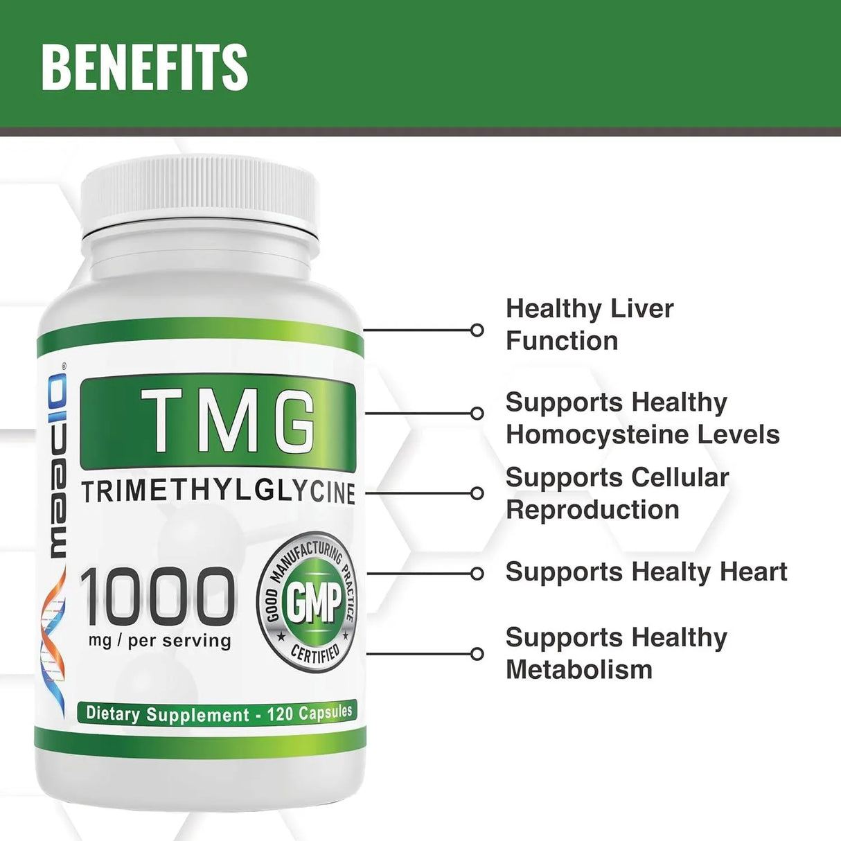 MAAC10 - MAAC10 TMG 1000Mg. 120 Capsulas - The Red Vitamin MX - Suplementos Alimenticios - {{ shop.shopifyCountryName }}