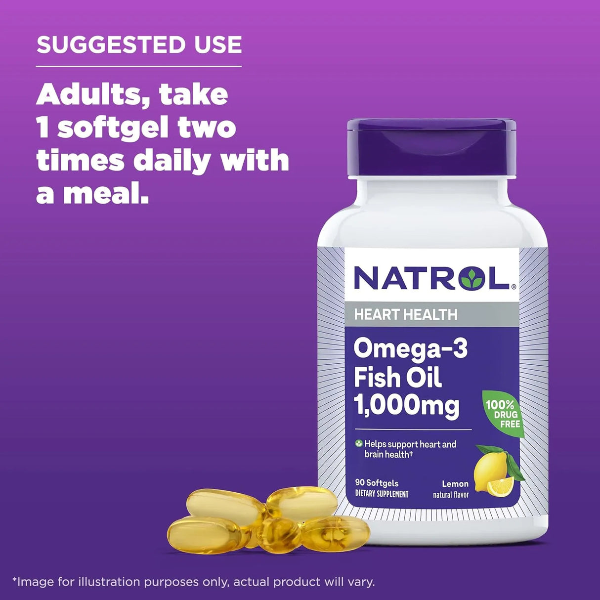 NATROL - Natrol Omega-3 Purified Fish Oil 1000Mg. 90 Capsulas Blandas - The Red Vitamin MX - Suplementos Alimenticios - {{ shop.shopifyCountryName }}