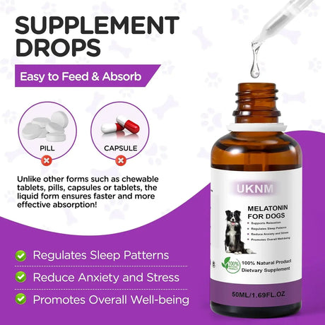 UKNM - UKNM Melatonin for Dogs 50Ml. - The Red Vitamin MX - Relajantes Para Perros - {{ shop.shopifyCountryName }}
