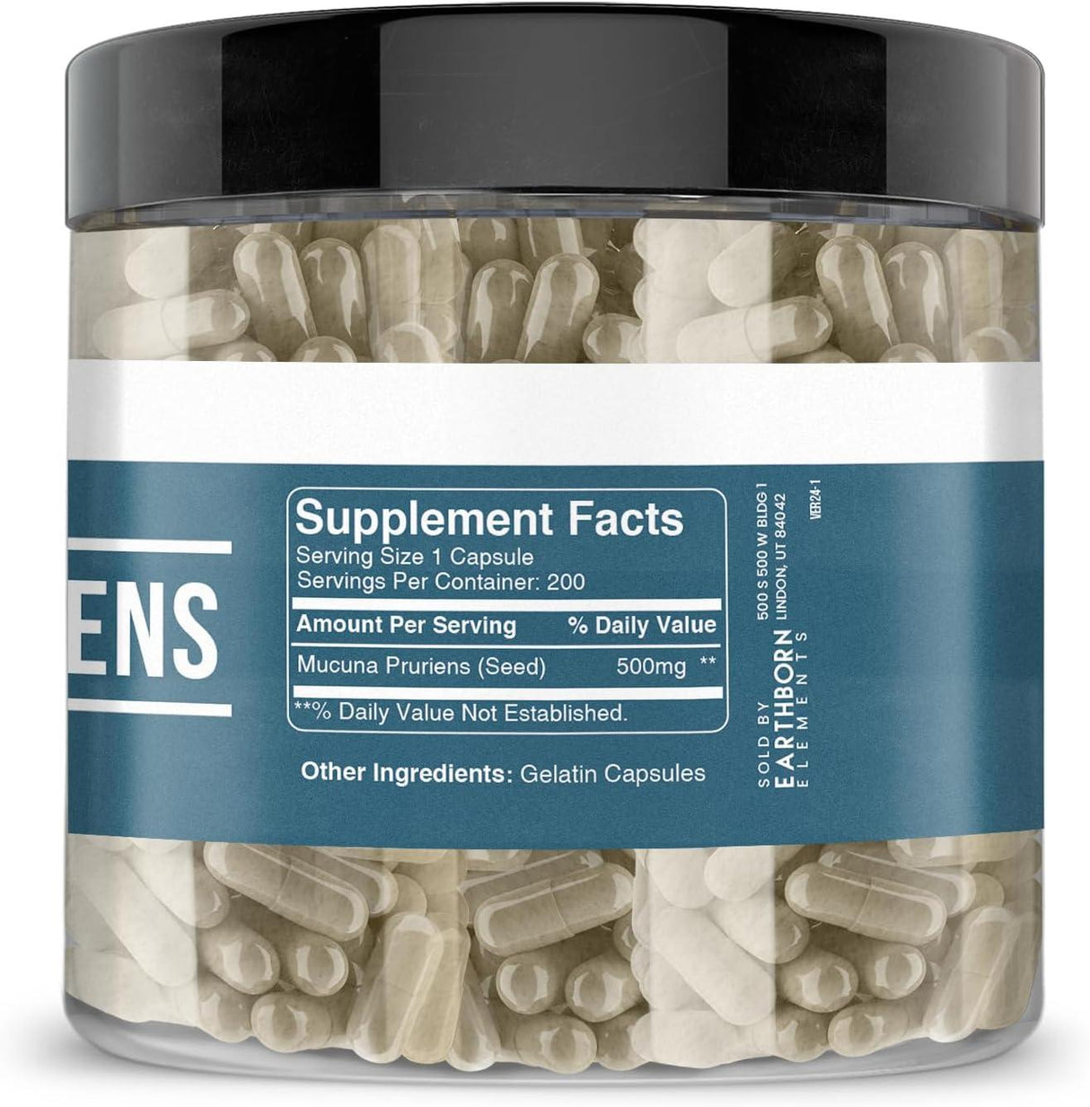 EARTHBORN ELEMENTS - Earthborn Elements Mucuna Pruriens Extract 200 Capsulas - The Red Vitamin MX - Suplementos Alimenticios - {{ shop.shopifyCountryName }}