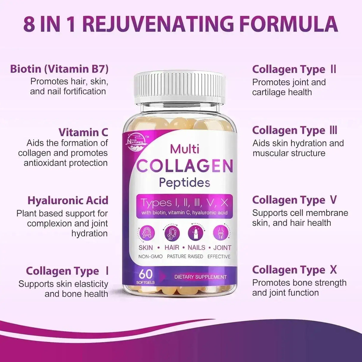 NATURE'S LIVE - Nature's live Multi Collagen Peptides 60 Capsulas Blandas 2 Pack - The Red Vitamin MX - Suplementos Alimenticios - {{ shop.shopifyCountryName }}