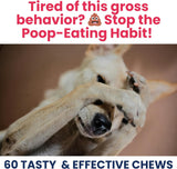 Under the Weather Pet No Poo Chews for Dogs 60 Masticables