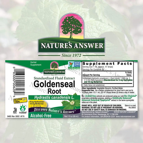 NATURE´S ANSWER - Nature's Answer Goldenseal Root 1 Fl.Oz. - The Red Vitamin MX - Suplementos Alimenticios - {{ shop.shopifyCountryName }}