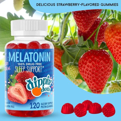 DIPPIN' DOTS - Dippin' Dots Melatonin Sleep Support Gummies 120 Gomitas - The Red Vitamin MX - Suplementos Alimenticios - {{ shop.shopifyCountryName }}